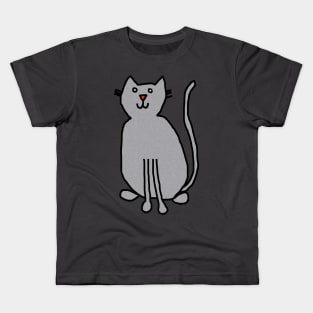 Cat Silver Kids T-Shirt